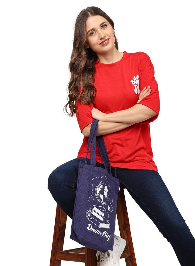 Prithwe DIY Canvas Bag Painting Kit - Gift Pack for Kids (Fabric Paint Included) (Denim) - Image 3
